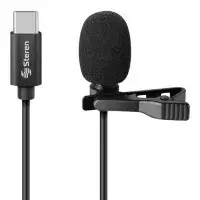 Micrófono USB C de Solapa para Celular MOV-033 Negro