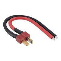 Cable de 15 cm con plug Decano Negro/Rojo