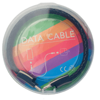 Cable Datos Tipo Manilla UCB124 TC a iPhone   -  Negro
