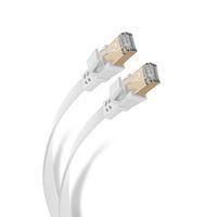 Cable Ethernet plano STP CAT 8 10M Blanco