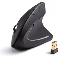 Mouse inalámbrico Vertical Seisa JSY-5DW Negro Producto