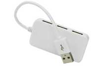 Puerto HUB USB 2.0 Blanco