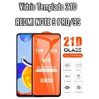 Vidrio Templado 21D Redmi Note 9 Pro/9S X5 Und