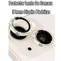 Protector Lente De Camara IPhone Diseño Piedritas Surtido X3 UND  Tamaño 2: iPhone 12 Pro Max, 13, 13 Mini.