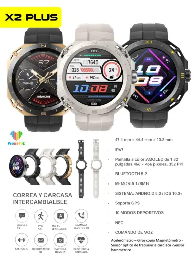 Smartwatch X2 Plus Dorado