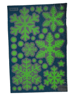 Pegatinas Copos de Nieve Verde