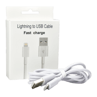 Cable USB a iPhone TCB0101 Blanco